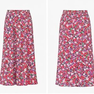 Lulus Floral Midi Skirt M NWT Cottagecore Coquette Romantic Spring Garden Party